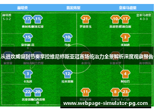 从进攻威慑到节奏掌控维尼修斯亚冠赛场统治力全景解析深度观察报告
