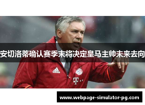 安切洛蒂确认赛季末将决定皇马主帅未来去向